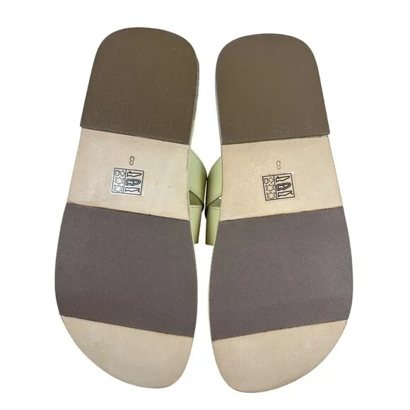 Free People Women's Sloan Buckle Open Toe Leather Sandals Buttermilk Size 8 - Picture 6 of 10